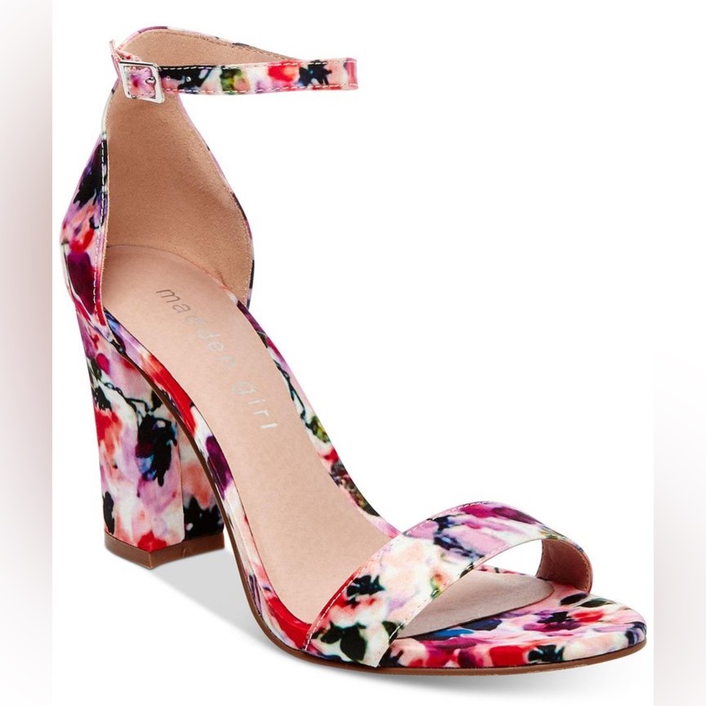 Nwot Madden Girl Beella Multi Floral Heels